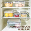 GROWSIR 5 pcs Kotak Penyimpanan Makanan Kulkas BPA FREE Food Storage Fridge Organizer CF087