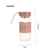 GROWSIR Botol Air Minum Kaca Borosilikat PREMIUM 480ml Anti Tumpah | Tumblr Saringan BPA FREE