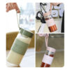 GROWSIR Botol Air Minum Kaca Borosilikat PREMIUM 480ml Anti Tumpah | Tumblr Saringan BPA FREE