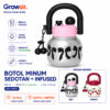 GROWSIR Botol Minum 850ml Sedotan + Infuser Buah Aesthetic | Anti Bocor Food Grade | Tumbler Minuman Anak & Dewasa BZ072