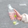 GROWSIR Botol Minum Aesthetic 500ml 700ml Polos Bening Transparan Anti Tumpah Bahan PC BPA FREE