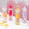 GROWSIR Botol Minum Anak 780ml Sedotan + Infuser Buah Anti Bocor Dengan Handle Tumbler Karakter Lucu BZ060