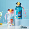 GROWSIR Botol Minum Anak Karakter Lucu 400ml Sedotan Anti Bocor PC PP Food Grade Dengan Tali Cocok Untuk Sekolah Berpergian Liburan BZ051