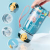 GROWSIR Botol Minum Anak Karakter Lucu 400ml Sedotan Anti Bocor PC PP Food Grade Dengan Tali Cocok Untuk Sekolah Berpergian Liburan BZ051