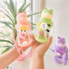 GROWSIR Botol Minum Anak Karakter Lucu 600ml | Sedotan Silikon Anti Bocor | Food Grade | Dengan Tali BZ070