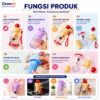 GROWSIR Botol Minum Anak Karakter Lucu + Infuser 500ml | Food Grade Anti Bocor dengan Tali BZ062