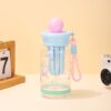 GROWSIR Botol Minum Anak Karakter Lucu + Infuser 500ml | Food Grade Anti Bocor dengan Tali BZ062