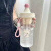 GROWSIR Botol Minum Anak Sedotan + Infuser 750ml Anti Bocor Food Grade PC PP Tumbler Karakter dengan Tali BZ058