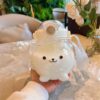 GROWSIR Botol Minum Bear Beruang Aesthetic Korea Lucu 1000ML Sedotan Tali Gendong Tempat Minum Anak