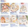 GROWSIR Botol Minum Bear Beruang Aesthetic Korea Lucu 1000ML Sedotan Tali Gendong Tempat Minum Anak
