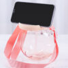 GROWSIR Botol Minum Bear Beruang Aesthetic Korea Lucu 1000ML Sedotan Tali Gendong Tempat Minum Anak