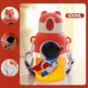 GROWSIR Botol Minum Beruang Lucu 600ML Sedotan Tali Gendong Aesthetic Korea Tempat Minum Anak