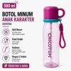 GROWSIR Botol Minum Colorful Aesthetic 750ML Sedotan + Gelas Anti Bocor Food Grade dengan Tali Botol Minum Sport BZ066