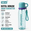 GROWSIR Botol Minum Colorful Aesthetic 750ML Sedotan + Gelas Anti Bocor Food Grade dengan Tali Botol Minum Sport BZ066