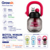 GROWSIR Botol Minum Estetik 850ml Anti Bocor Tumbler Lucu Botol Minum Korea Gemoy Travel BZ034