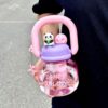 GROWSIR Botol Minum Estetik 850ml Anti Bocor Tumbler Lucu Botol Minum Korea Gemoy Travel BZ034