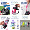 GROWSIR Botol Minum Infused Buah Teh 900ml Anti Tumpah Dengan Sedotan dan Tali Strap | Tumbler Lucu BZ053