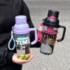 GROWSIR Botol Minum Infused Buah Teh 900ml Anti Tumpah Dengan Sedotan dan Tali Strap | Tumbler Lucu BZ053