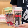 GROWSIR Botol Minum Infuser Buah 500ml Warna Pastel | Botol Minum Tumblr Tumbler Anti Tumpah BZ040