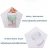 GROWSIR Botol Minum Infuser Buah 600 800ml – Botol Air Minum Aesthetic Korea Anti Bocor BZ022