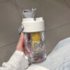 GROWSIR Botol Minum Infuser Buah 600 800ml – Botol Air Minum Aesthetic Korea Anti Bocor BZ022