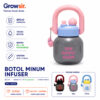 GROWSIR Botol Minum Infuser Buah Lucu 850ml Sedotan Saringan | Tumbler Anak Lucu Anti Bocor BPA FREE