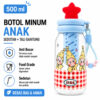 GROWSIR Botol Minum Karakter 500ml Sedotan + Infuser Buah | Anti Bocor Food Grade | Botol Minum Karakter dengan Tali BZ069