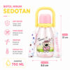 GROWSIR Botol Minum Karakter Lucu 750ml dengan Tali Adjustable & Handle Anti Bocor Food Grade Botol Minum Sekolah Anak Lucu BZ061