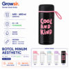 GROWSIR Botol Minum Korea Aesthetic Infuser Saringan 600ml Anti Tumpah Anti Pecah BZ028