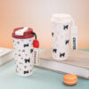 GROWSIR Botol Minum Mug Lucu Korea | Tumbler Kopi Aesthetic Anti Tumpah 550ml Sedotan BZ031