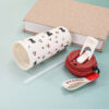 GROWSIR Botol Minum Mug Lucu Korea | Tumbler Kopi Aesthetic Anti Tumpah 550ml Sedotan BZ031