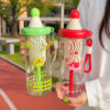 GROWSIR Botol Minum Sedotan + Infuser 800ML Sedotan + Infuser Buah | Anti Bocor | Food Grade | Dengan Tali BZ068