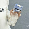 GROWSIR Botol Minum Sporty Aesthetic 600ml Dengan Saringan | Botol Infused Water Anti Tumpah BZ029