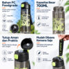 GROWSIR Botol Minum Sporty Anti Tumpah 700ml | Botol Minum Anak Sekolah Gym Kantor Anti Pecah BZ039