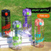 GROWSIR Botol Minum Sporty Anti Tumpah 700ml | Botol Minum Anak Sekolah Gym Kantor Anti Pecah BZ039