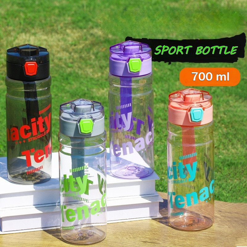GROWSIR Botol Minum Sporty Anti Tumpah 700ml | Botol Minum Anak Sekolah Gym Kantor Anti Pecah BZ039