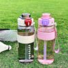 GROWSIR Botol Minum Sporty Korea 800ml Sedotan Anti Tumpah | Botol Air Olahraga Sekolah BZ030