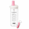 GROWSIR Botol Minum Transparan Aesthetic Sedotan Jumbo 500ml 800ml Anti Bocor Food Grade Tumbler Estetik dengan Tali BZ063