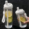 GROWSIR Botol Minum Transparan Aesthetic Sedotan Jumbo 500ml 800ml Anti Bocor Food Grade Tumbler Estetik dengan Tali BZ063