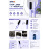 GROWSIR Catokan Sisir Ion Pelurus Rambut Alat Catok rambut Curly Rambut catokan 2 in 1 Wet Dry Dual Use 45 Watts FS032