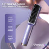 GROWSIR Catokan Sisir Ion Pelurus Rambut Alat Catok rambut Curly Rambut catokan 2 in 1 Wet Dry Dual Use 45 Watts FS032