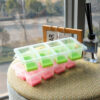 GROWSIR Cetakan Es Batu Silikon 8 Tray | Ice Cube Tray Mudah Dikeluarkan | Cetakan Es Praktis Hemat Ruang CF104