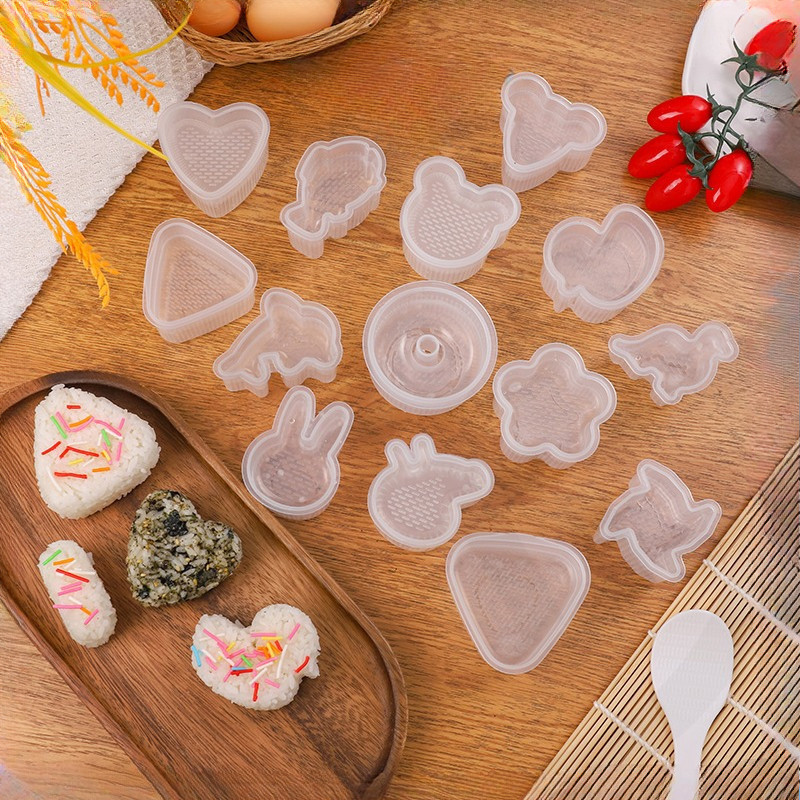 GROWSIR Cetakan Lucu Nasi Bento Sushi Onigiri Anti Lengket - Rice Mold Karakter CF026