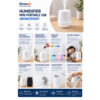 GROWSIR Diffuser Aroma Essential Oil Ultrasonic RGB | Humidifier Kabut Halus LED Aesthetic FS044
