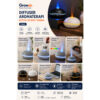 GROWSIR Diffuser Aromaterapi Estetik Led Rgb 7 Warna | Humidifier Ultrasonik + Essential Oil | Pelembap Udara FS045