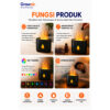 GROWSIR Diffuser Aromaterapi Flame Mist Led 7 Warna | Humidifier Ultrasonik Essential Oil Type-c | Pelembap Udara FS049
