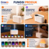 GROWSIR Diffuser Aromaterapi Flame Mist USB RGB 7 Warna Kabut Nano Humidifier Essential Oil FS048