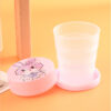 GROWSIR Gelas Lipat Anak Mini Karakter Lucu Portable Travel Cup Plastic Souvenir Hampers BZ019