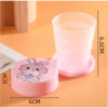 GROWSIR Gelas Lipat Anak Mini Karakter Lucu Portable Travel Cup Plastic Souvenir Hampers BZ019