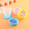 GROWSIR Gelas Lipat Anak Mini Karakter Lucu Portable Travel Cup Plastic Souvenir Hampers BZ019